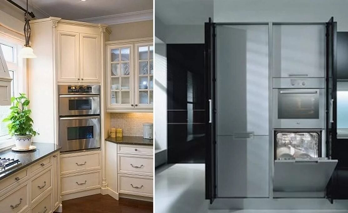 Встроенный холодильник на кухне. Кухонный пенал с холодильником. Шкаф под холодильник. Встроенный холодильник в пенале.