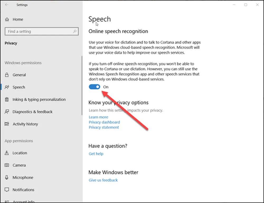 Speech recognition could not start because
