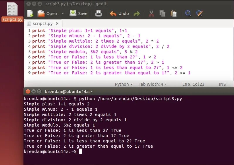 Linux скрипт python