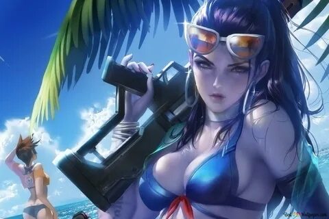стандарт 3:2 2000x1333 "Вдоводел" на пляже - Overwatch (видеоигра...