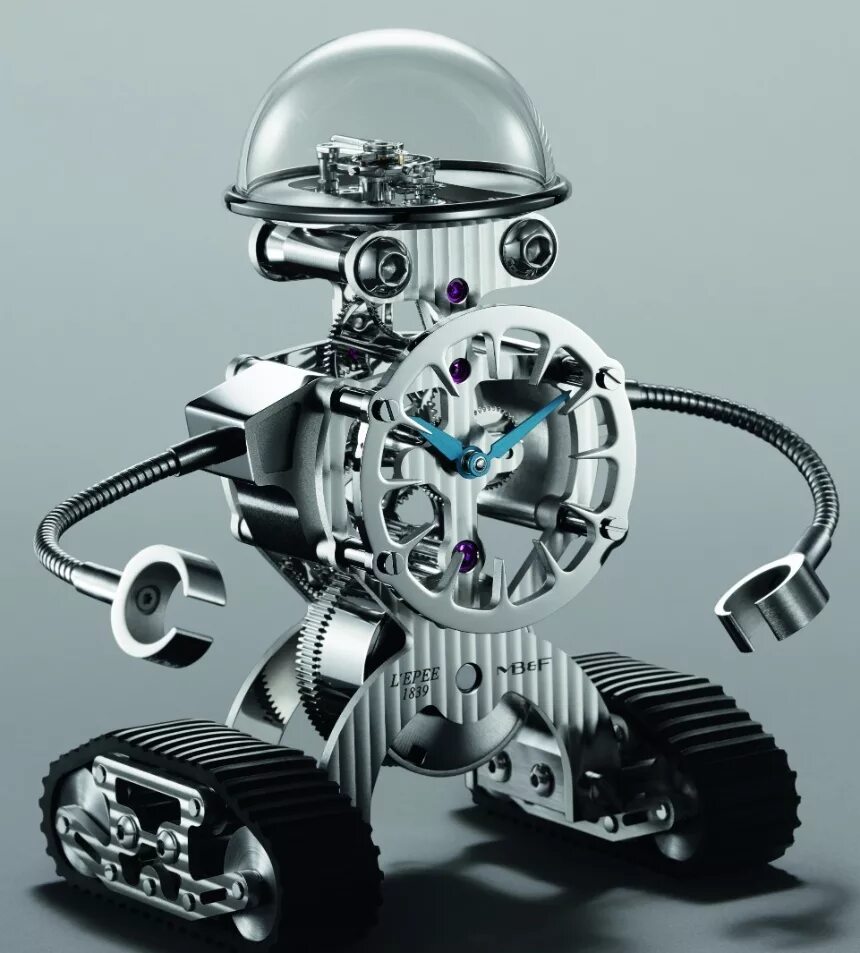 Сборка часов роботом. Робот с часами. Робот будильник. Часы часы робот. Робот часы металлический.