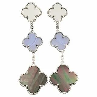 Van cleef alhambra серьги