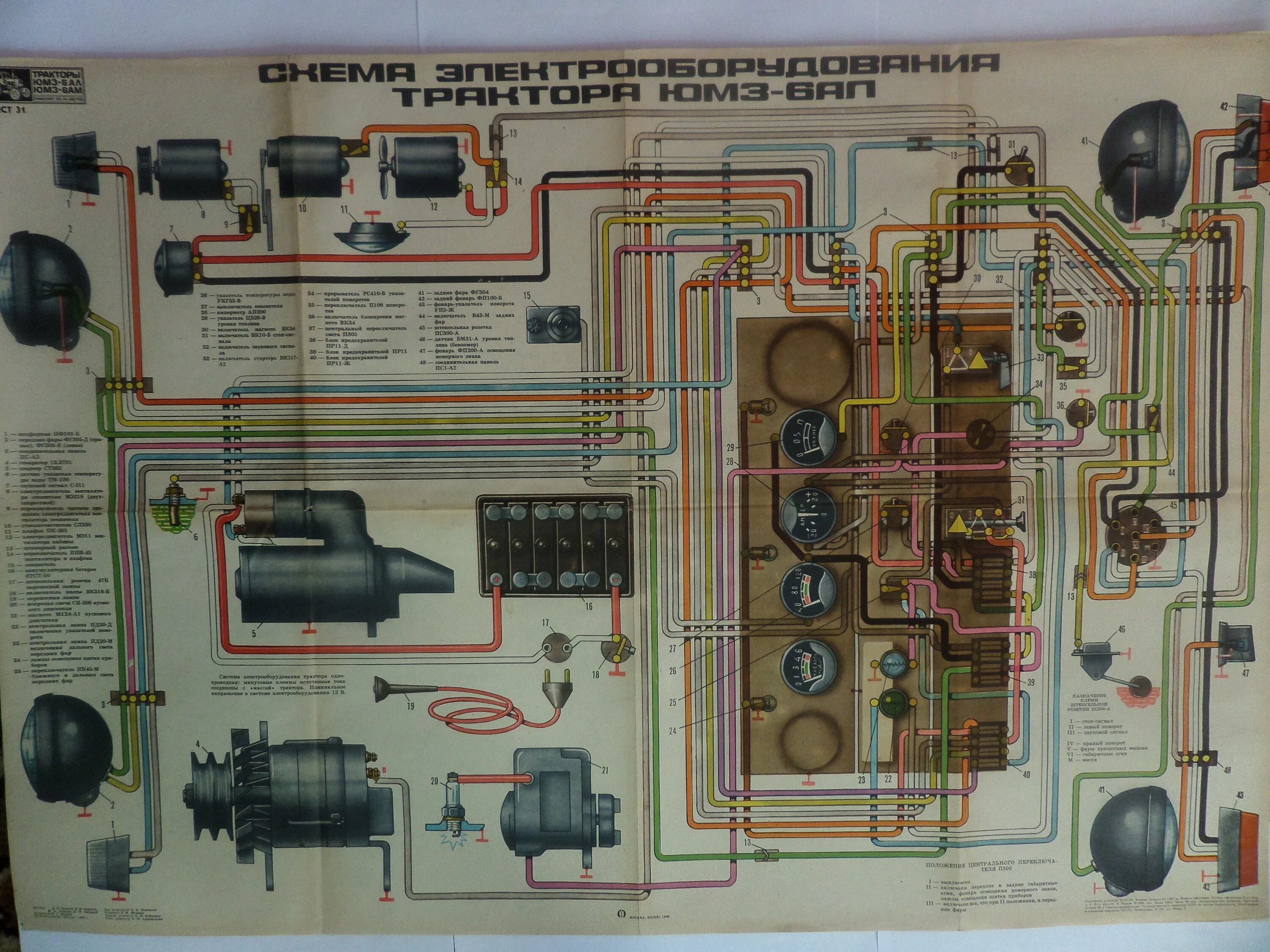 Схема электропроводки трактора ЮМЗ 6кл. Схема проводки на тракторе ЮМЗ 6. Электропроводка МТЗ 80. Схема электрооборудования трактора ЮМЗ 6.