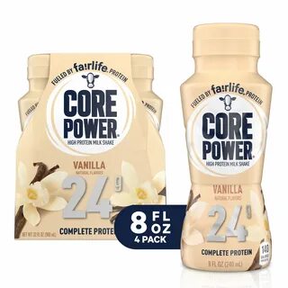 Core Power 8 fl oz 4 Pack - 24g Vanilla Core Power Protein Drink by Fairlif...