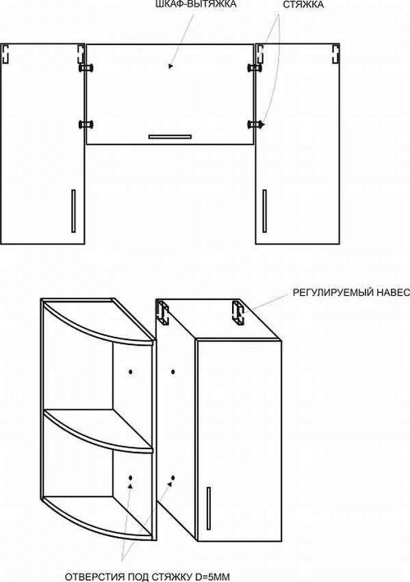 Сборка навесного шкафа. Схема сборки верхнего углового кухонного шкафа. Кухонный шкаф навесной 80 схема сборки. Угловой кухонный модуль чертеж. Шкаф под мойку для кухни 80 чертеж.