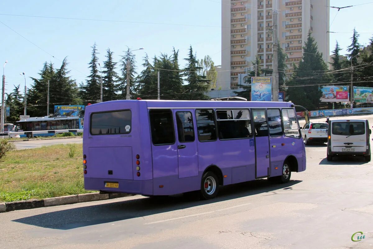 Автобус 400. Маршрутное такси. Общественный транспорт Алушты.