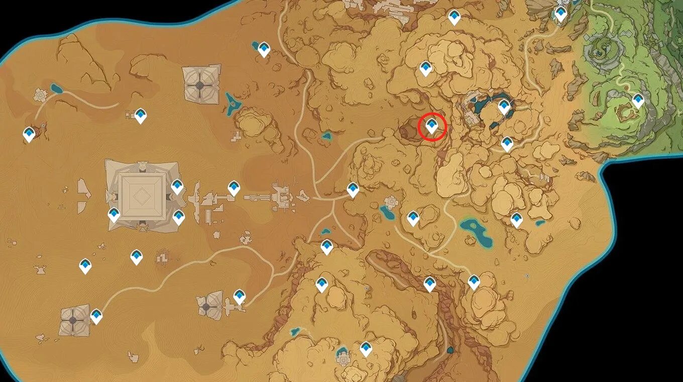 Карта сундуков в геншине. Сундуки Сумеру Геншин. Красноплодник Сумеру. Усыпальницы пустыни Геншин. Genshin Impact пустыня Сумеру.