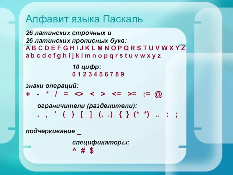 Прописные буквы в информатике