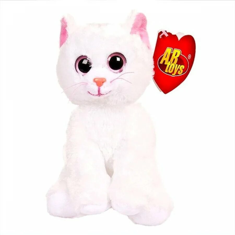 Кошка мягкая купить. ABTOYS котенок белый, 15 см. Мягкая игрушка ABTOYS котенок (белый) 15 см. Мягкая игрушка Fancy белый кот Фенсик с сердечком 22 см. Розовая кошка игрушка.