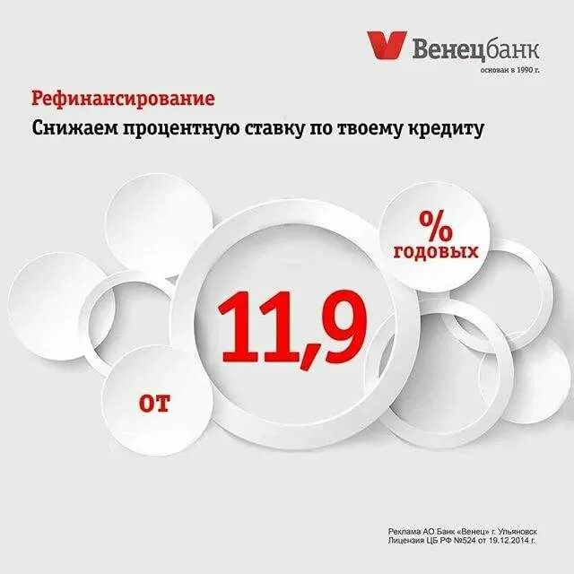 Рефинансирование под 5. Рефинансирование кредита. процент рефинансирования. венец банк ставки по кредитам. кредит снижения процентов.