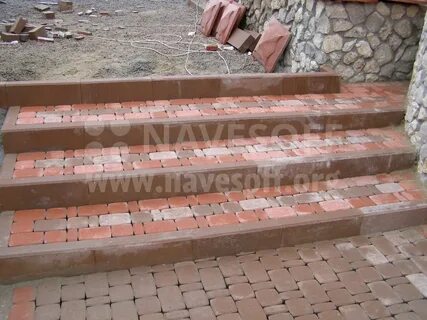 Сделать ступеньку из тротуарной плитки