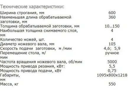 9 технические характеристики