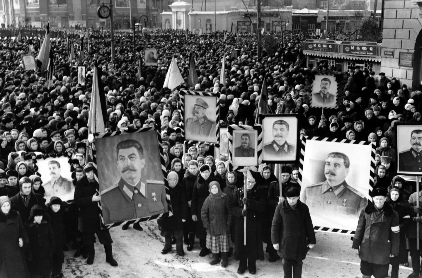 Смерть Сталина 1953. 1953 Москва похороны Сталина.