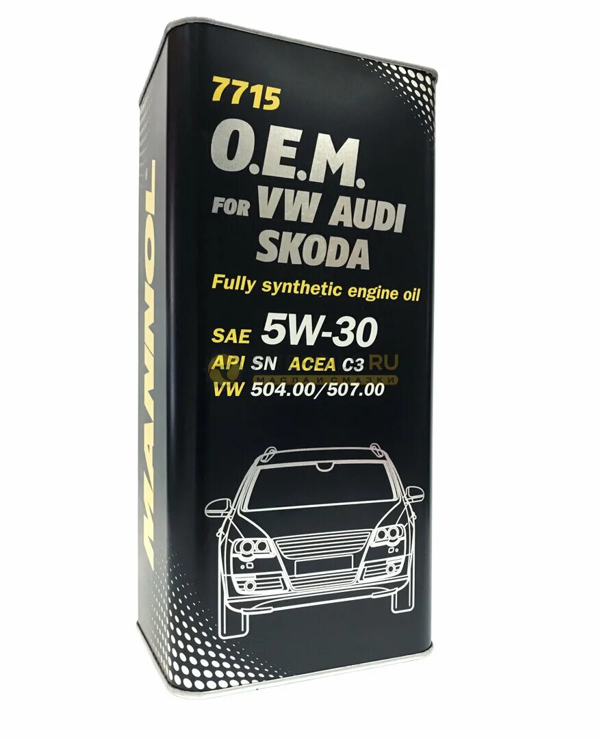 504 507 5w30 купить. 7715 Mannol o.e.m. for VW Audi Skoda 5w-30 5 л. синт. Моторное масло. Масло моторное Mannol 5w30 o.e.m. for VW Audi Skoda. 1л пластик. Mannol 7715 Longlife 504/507. 7715 O.E.M. for VW Audi Skoda синтетика 5w-30.