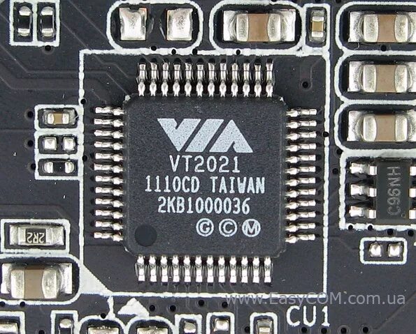 Via vt1705 audio codec