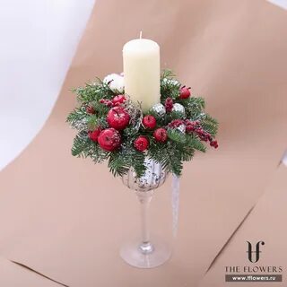 Новогодний подсвечник на стол