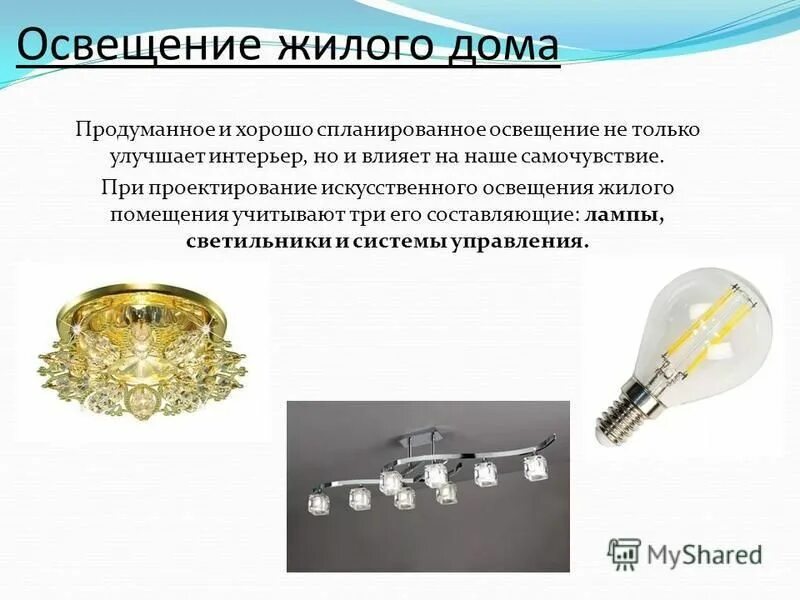 Типы освещения: Типы освещения - Интернет-магазин люстр и светильников - Произво