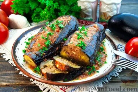 Фаршированные баклажаны с мясом