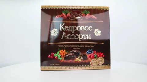 Конфета шоколадная с кедровым орехом и медом
