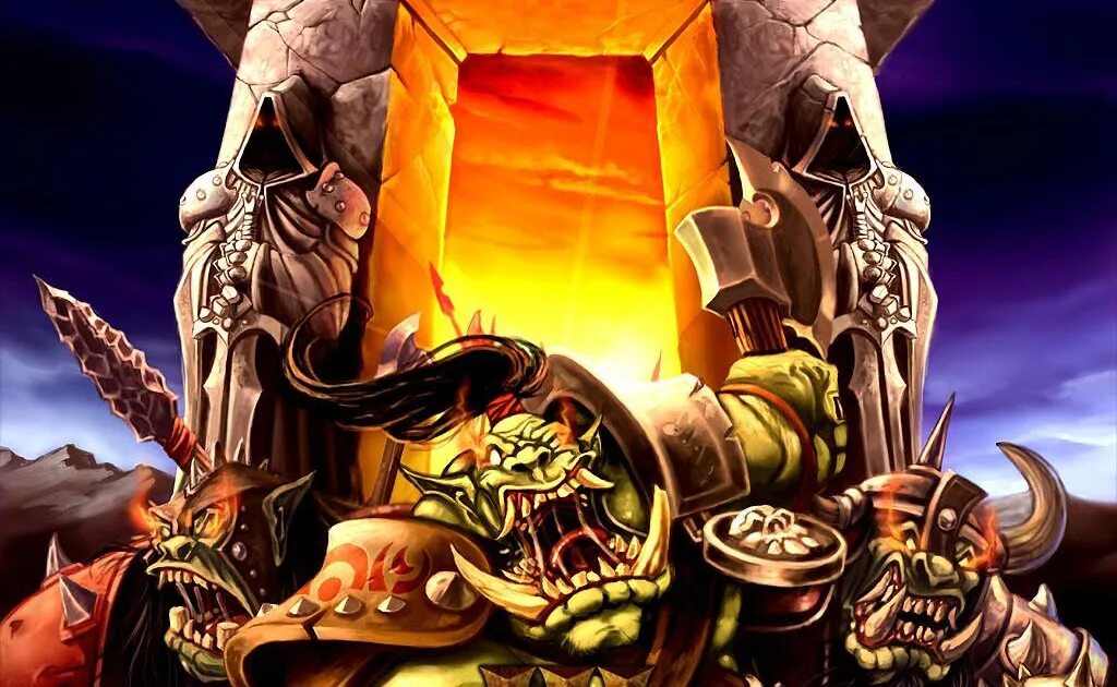 Warcraft 3 darkness. Орк варкрафт 3. броксигар варкрафт. портал орков. warcraft последний страж.