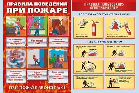 При пожаре недопустимо