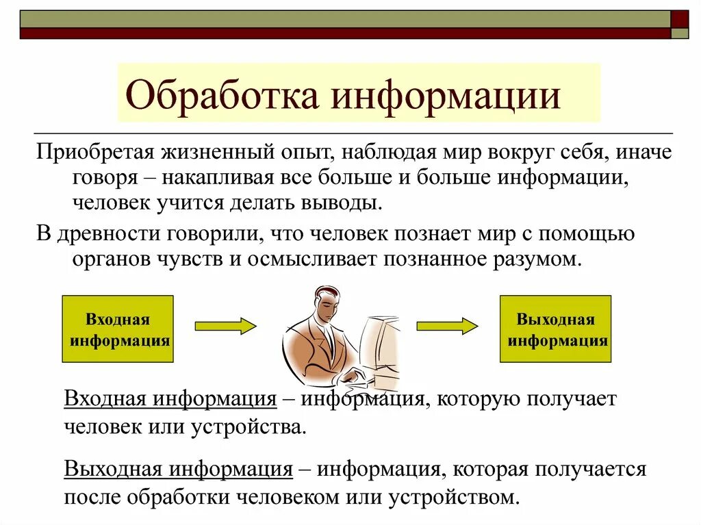 Обработка информации человеком