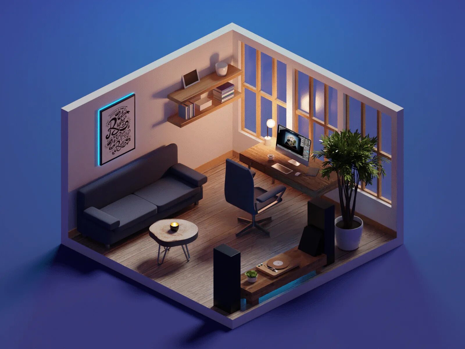3d room