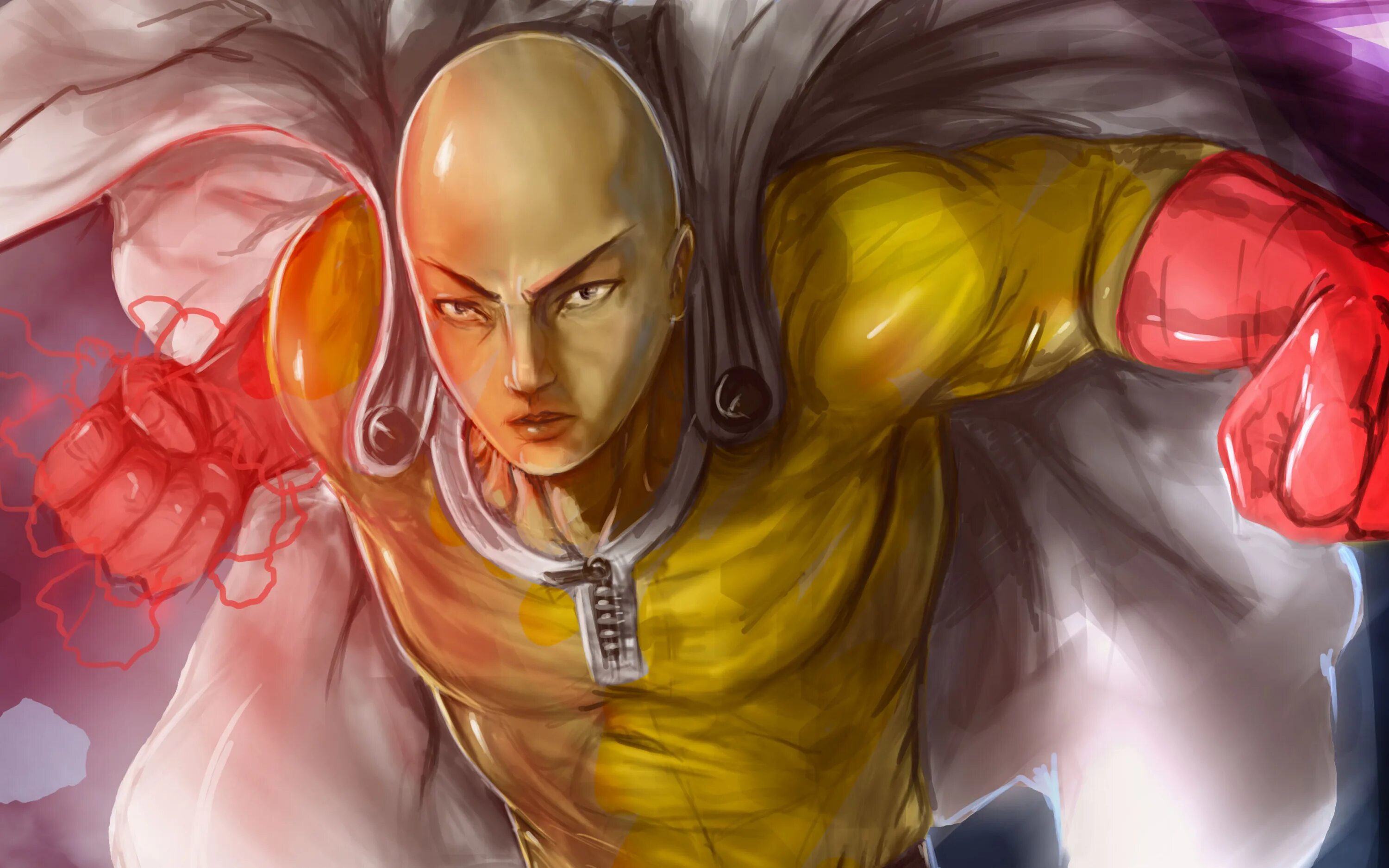 Onepunchman world. One-Punch man злой Сайтама.