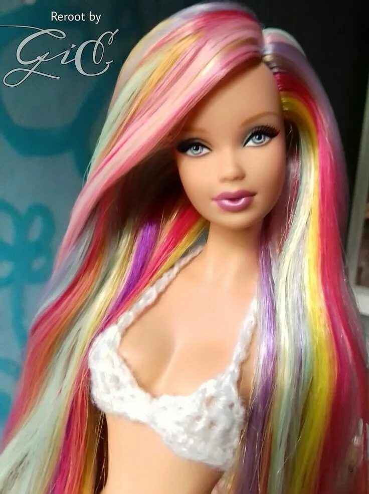 Барби Рейнбоу Хаир. Куклы Барби с перепрошитыми волосами. Парик для кукол. Кукла радужные волосы. Какие волосы были у куклы
