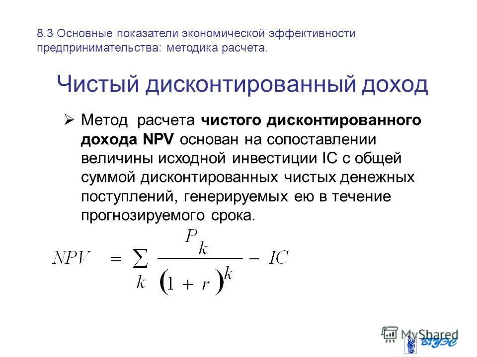 3 расчет показателей эффективности