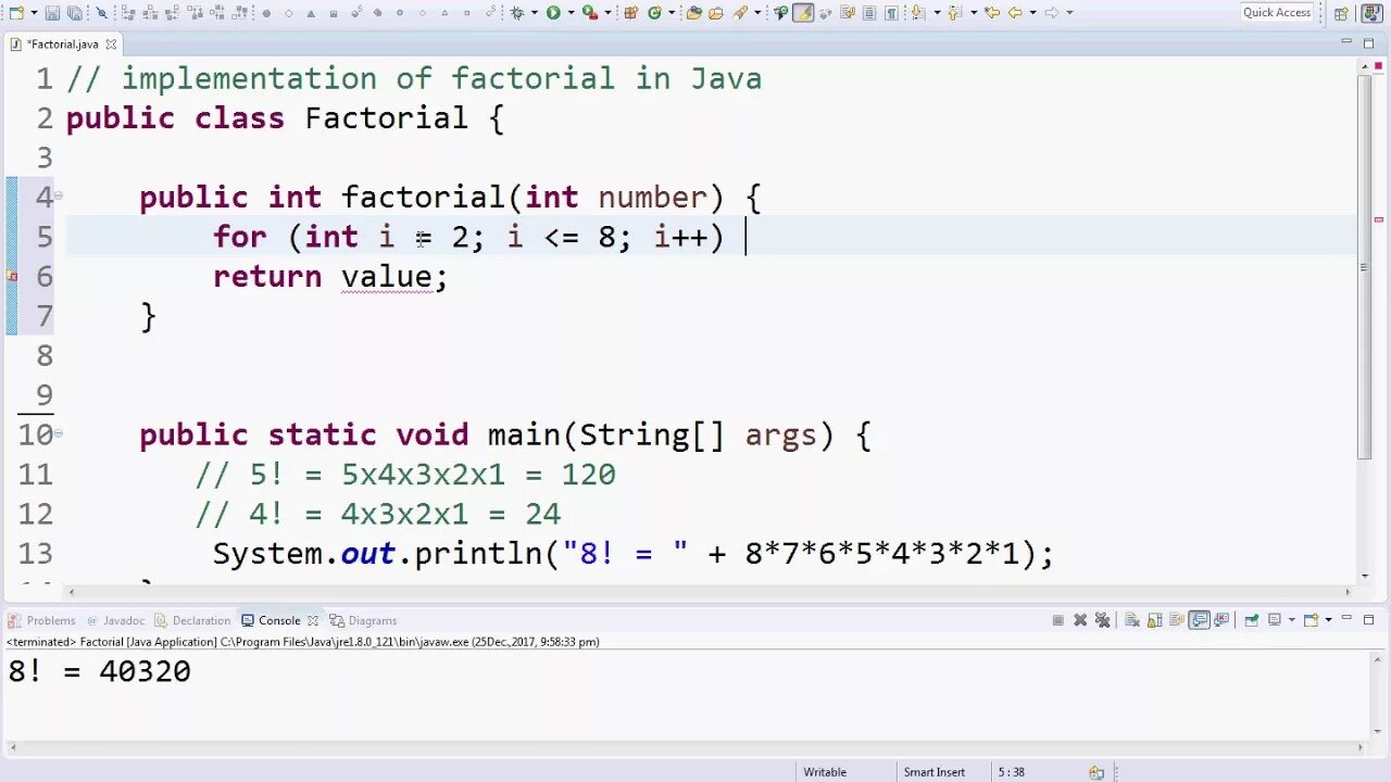 Factoring function