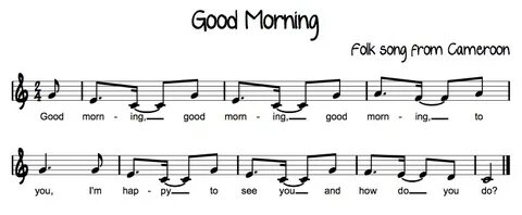Good morning song