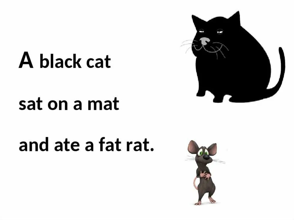 Скороговорка a Black Cat sat on a mat and ate a fat rat. A Black Cat sat on a mat. Скороговорка про черного кота на английском. Скороговорка a Cat. 1 this is a cat