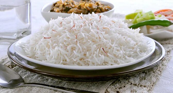 Whole grain rice, long grain, cooked (organic?) Foundation G+E