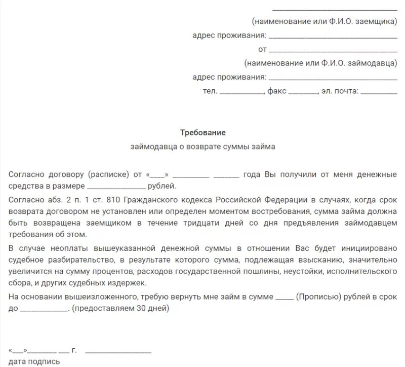 Досудебное уведомление о возврате денежных средств образец. Образец досудебная претензия о возврате денежных средств образец. Как написать требование о возврате денежных средств образец. Претензия по взысканию денежных средств по договору займа. Как уведомить должника