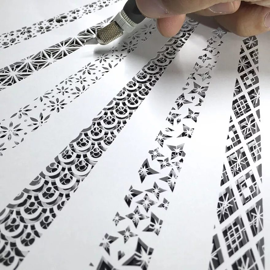 Как сделать ажурную бумагу