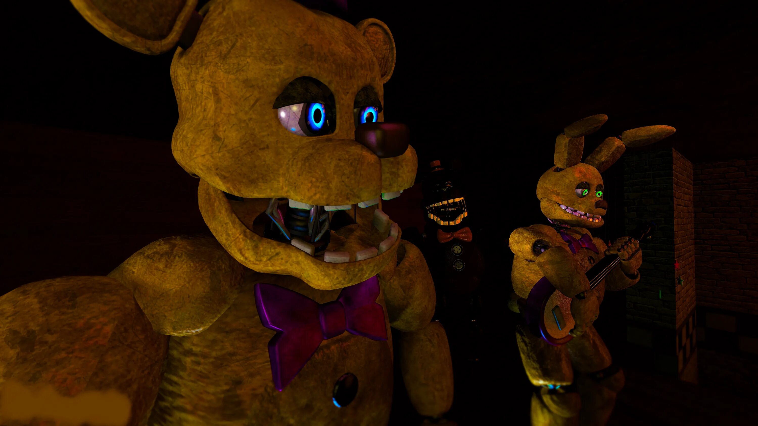 Fredbear 1983. Пять ночей с Фредди. Пять ночей с Фредди 3. ФРЕДБЕР В темноте. Игра 5 ночей 3