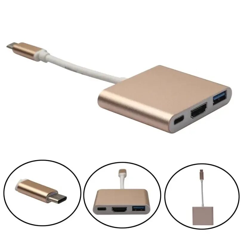 Usb c комплект. Переходник Type-c Hub USB3.0 - HDMI - Type-c. Разъемов USB 3.0 (Type-c). Порт USB Type-c 3.1 (DISPLAYPORT™). Переходник 3 в 1 Type-c to USB HDMI Type-c.