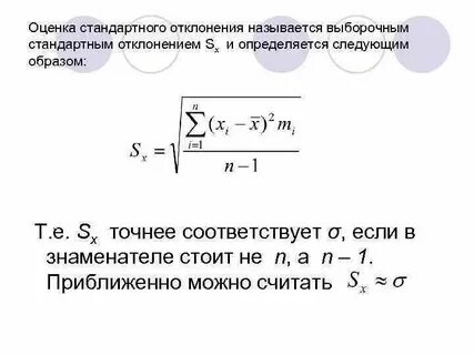 Величина отклонения в процентах
