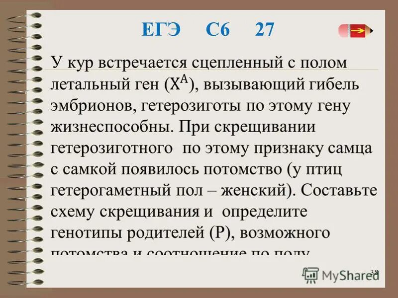 у кур встречается сцепленный с полом