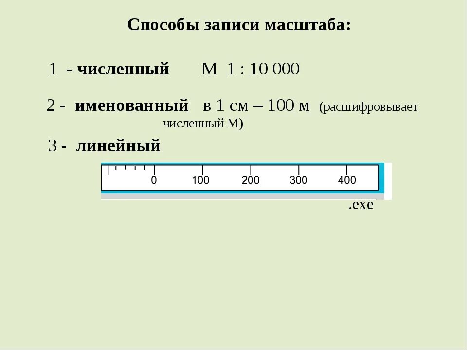 Масштаб на английском