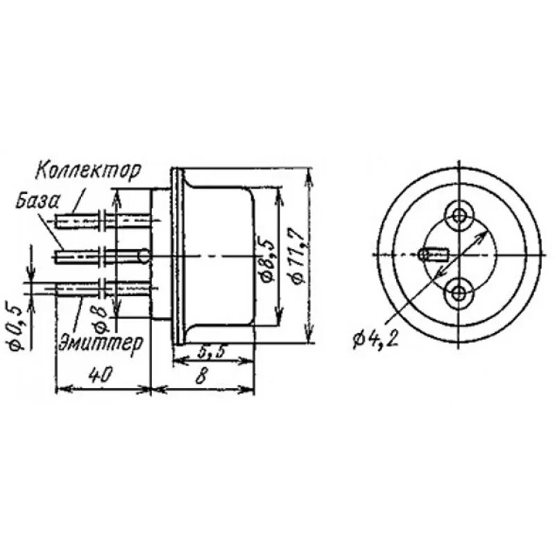 транзистор мп40 характеристики