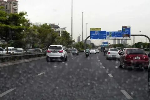 В дубае прошел дождь