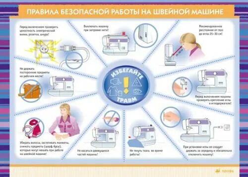 Правила безопасной работы на швейной. Правила безопасной работы на швейной машине. Правила безопасности работы на швейной машинке. Правила техники безопасности со швейной машинкой. Правила работы на машинке