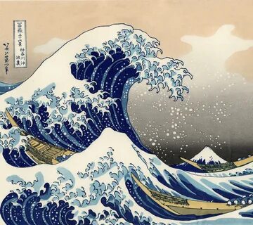 vertical wallpaper artistic, the great wave off kanagawa, wave.
