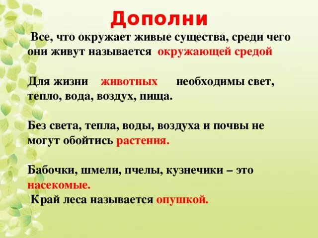 Все то что окружает живой организм. Все что окружает живые существа называется. Условия необходимые для жизни животных (пища тепло воздух вода. Все что окружает живые существа называют закончить предложение. Все что окружает живые существа называют 2 класс.