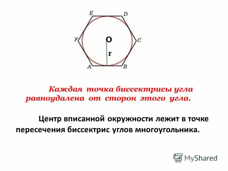 Стороны многоугольника вписанного в окружность