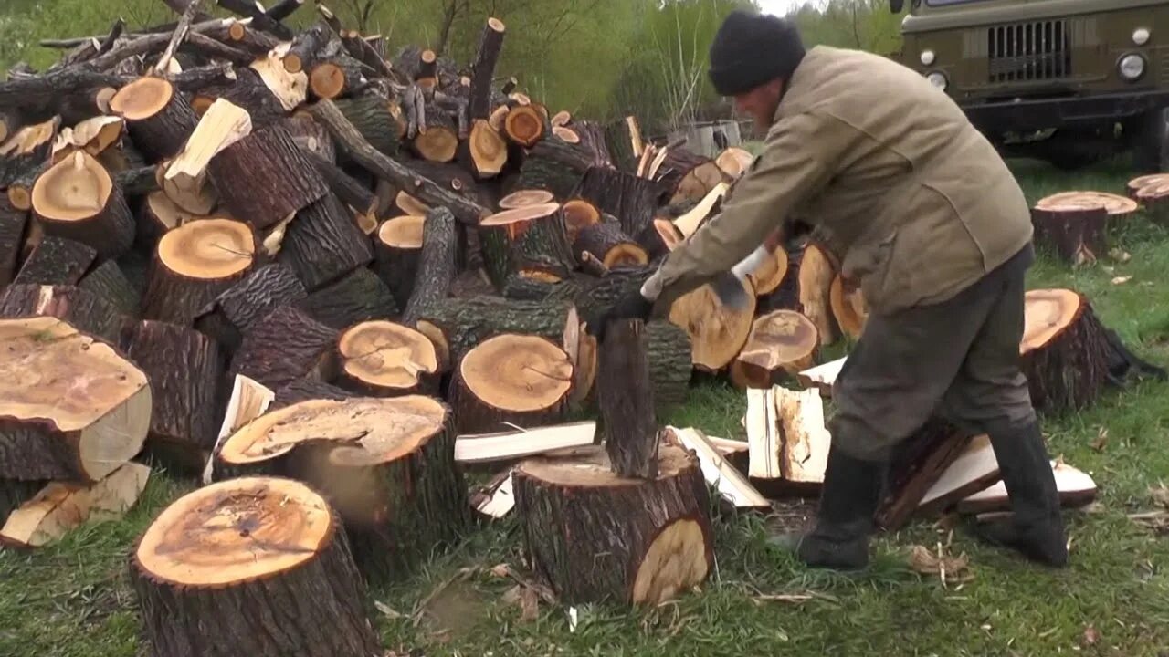 Дед рубит. Колка дров. Дед рубит дрова. Кольщик дров. Заготовщик дров.