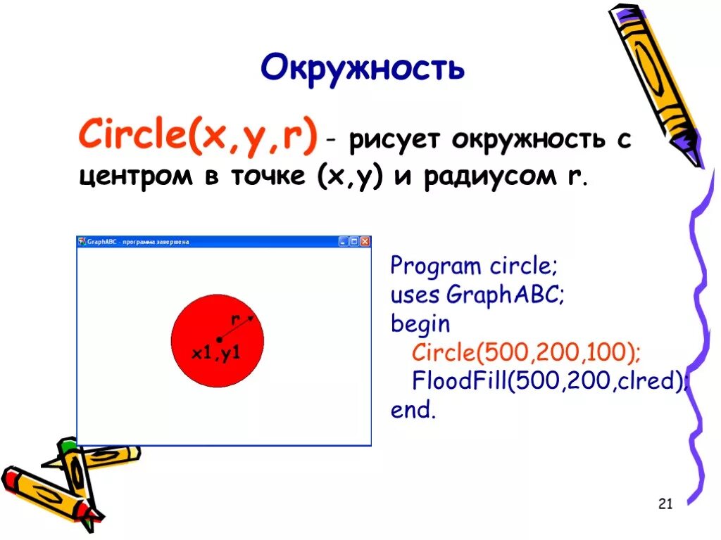 Паскаль окружность. Как создать окружность в паскале. как нарисовать круг в паскале. как нарисовать круг в паскале абс. паскаль нарисовать круг.