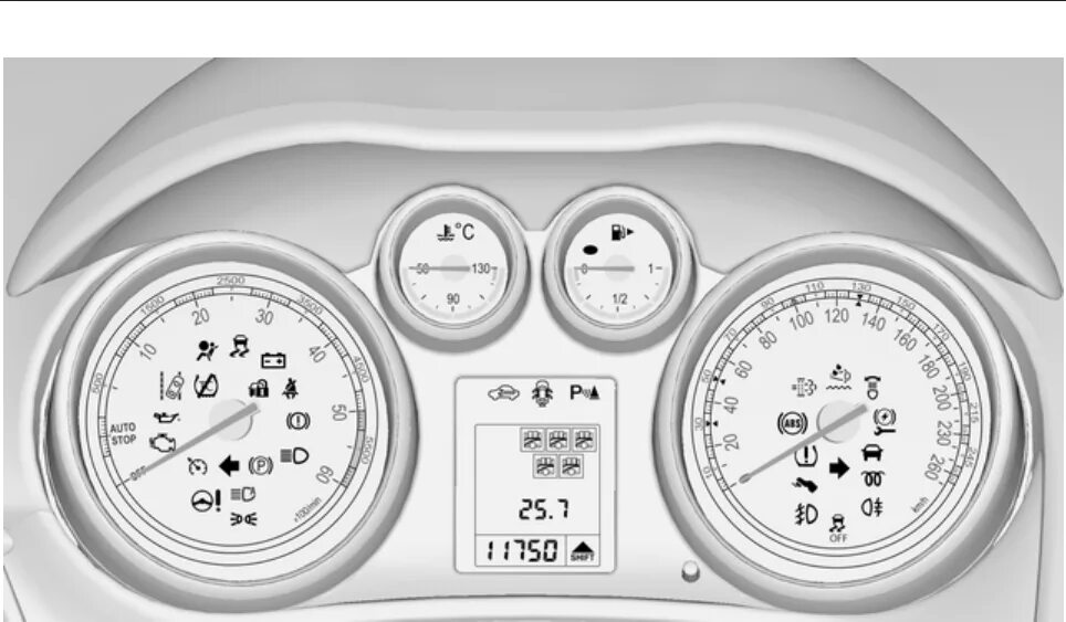 Панель опель зафира б. Opel Zafira индикация приборной панели. Панель приборов Опель Зафира Турер дизель 2012 года. Приборная панель Opel Zafira a. Опель Зафира значки на приборной панели.
